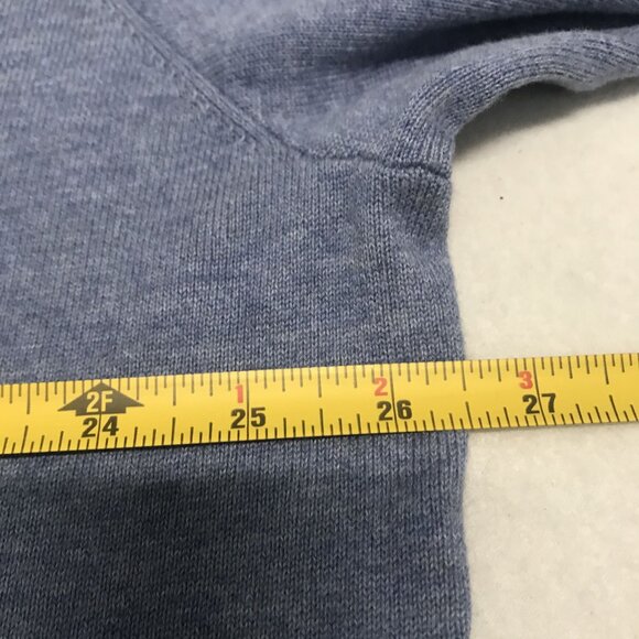 POLO Ralph Lauren Mens XXLT Pima Cotton V Neck Pullover Sweater Lt Blue - Picture 6 of 9